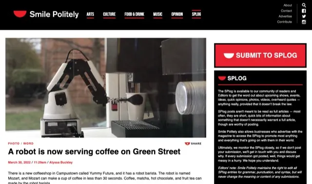 Smile Politely article page